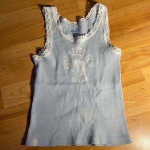 light blue strawberry field john galt (brandy melville) tank top